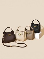 Sac seau en PU léger et tendance pour femme, avec fermeture à cadenas, petit sac bandoulière haut de gamme, best-seller transfrontalier