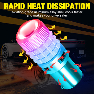 Ampoules LED de clignotants et feux arrière de voiture 1157 1156 BA15S BAU15S BA15D BAY15D 3156 3157 7440 7443 42SMD <span class=keywords><strong>3030</strong></span> - Product Image 3