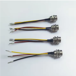 สายเชื่อมต่ออากาศยานทองแดง GX12 4 พิน แบบขายส่ง สาย 22AWG UL1007 หุ้ม PVC สำหรับต่อขยาย ใช้งานกลางแจ้ง อุตสาหกรรม ของแท้จากโรงงาน - Product Image 4