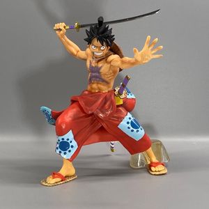 Figurines d'action en PVC de <span class=keywords><strong>Luffy</strong></span>, personnage de dessin animé, modèle kimono, pour les 14 ans et plus - Cadeau - Product Image 2