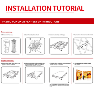 3x3m <span class=keywords><strong>Pop</strong></span> Up hiển thị đứng Skeleton xách tay có thể gập lại khung cho triển lãm thương mại Tàu trong 7 ngày (không in) <span class=keywords><strong>Pop</strong></span> Up hiển thị - Product Image 2