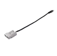 Câble d'extension de prise d'alimentation AP-5521, 50A /DC, longueur 200 mm, noir, rond, câble de 6 mm de diamètre extérieur