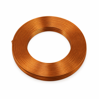 Bobine d'inductance à noyau d'air à enroulement plat personnalisée, fil de cuivre émaillé pour chargeur sans fil Qi et chauffage par induction OEM ODM