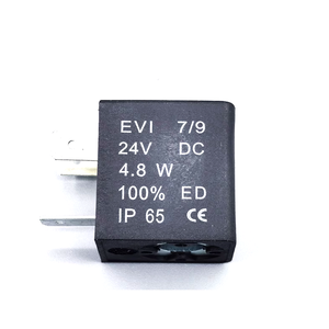 Bobina valvola solenoide Airtac <span class=keywords><strong>EVI</strong></span> 7/9 220VAC 9 5.5VA <span class=keywords><strong>e</strong></span> <span class=keywords><strong>EVI</strong></span> 7/9 24VDC 4.8W foro 9mm altezza 30mm - Product Image 1