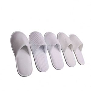 Hotel Disposable Lighted Winter Waffle <b>Slippers</b> with Custom Logo & Personalization Breathable Cotton Lining for Spa Use - Product Image 1