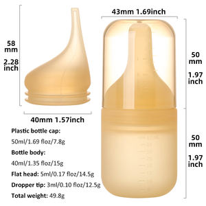 موزع أدوية الأطفال بدون انسكاب بتصميم خالي من BPA زجاجات غسول بخاخ للسفر من 0 إلى 12 شهرًا - Product Image 6