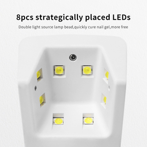 Lampe à ongles LED UV USB portable, alimentée par batterie, séchage rapide du vernis gel, lumière de durcissement pour le nail art - Product Image 6