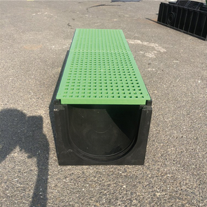 Système de drainage de pluie pour <span class=keywords><strong>caniveau</strong></span> de jardin, <span class=keywords><strong>grille</strong></span> de profil en acier inoxydable pour extérieur, couverture de canal de drainage en plastique résistant à l'eau - Product Image 4