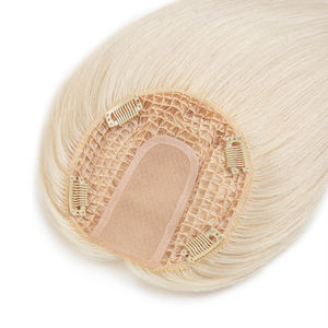 Sistema capilar Yuanzhen Factory Fishnet Topper con cutícula alineada, cabello virgen europeo, tupé para mujeres blancas - Product Image 1
