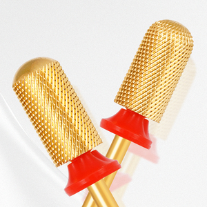 6.0Mm Lớn Thùng Mịn Vòng Top Nail <span class=keywords><strong>Bit</strong></span> Với 2.35Mm Chân Vàng <span class=keywords><strong>Carbide</strong></span> Tungsten Công Cụ Làm Đẹp Cho Làm Móng Tay Salon Sử Dụng - Product Image 2