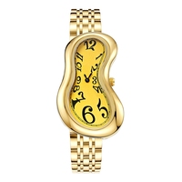 Montre à quartz Millennium Crash Melting Distortion pour hommes, montres uniques de niche haut de gamme, fabricants de montres à quartz directs