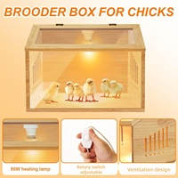 Cage multifonctionnelle de luxe moderne en bois pour petits animaux, avec un design solide, pour hamsters, reptiles, poulets, cochons d'Inde