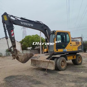 Korea Gebruikte Volvo Wielgraafmachine Ew145b Ew130 Ew140 Prime Original Painting Sale Kerncomponenten Inbegrepen Motorversnellingsbak