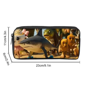 Italiaanse Brainrot Print Enkellaags stoffen etui Jongen/meisjes Beste cadeaus 3D Cartoon Schoolbenodigdheden Kinderen - Product Image 2