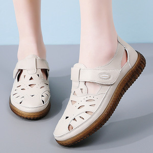 women's <strong>sandals</strong> 2026 Summer New Style <strong>Closed</strong>-<strong>Toe</strong> <strong>Sandals</strong> Roman Breathable Casual Shoes Hollow Beach Shoes - Product Image 2