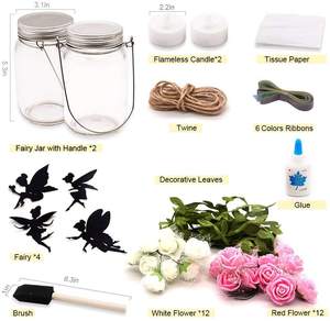 Nouvelles idées de produits : DIY artisanal, lumière de fée licorne pour pot Mason, LED blanc chaud, jouets pour enfants, lumières de pot célestes pour filles - Product Image 6