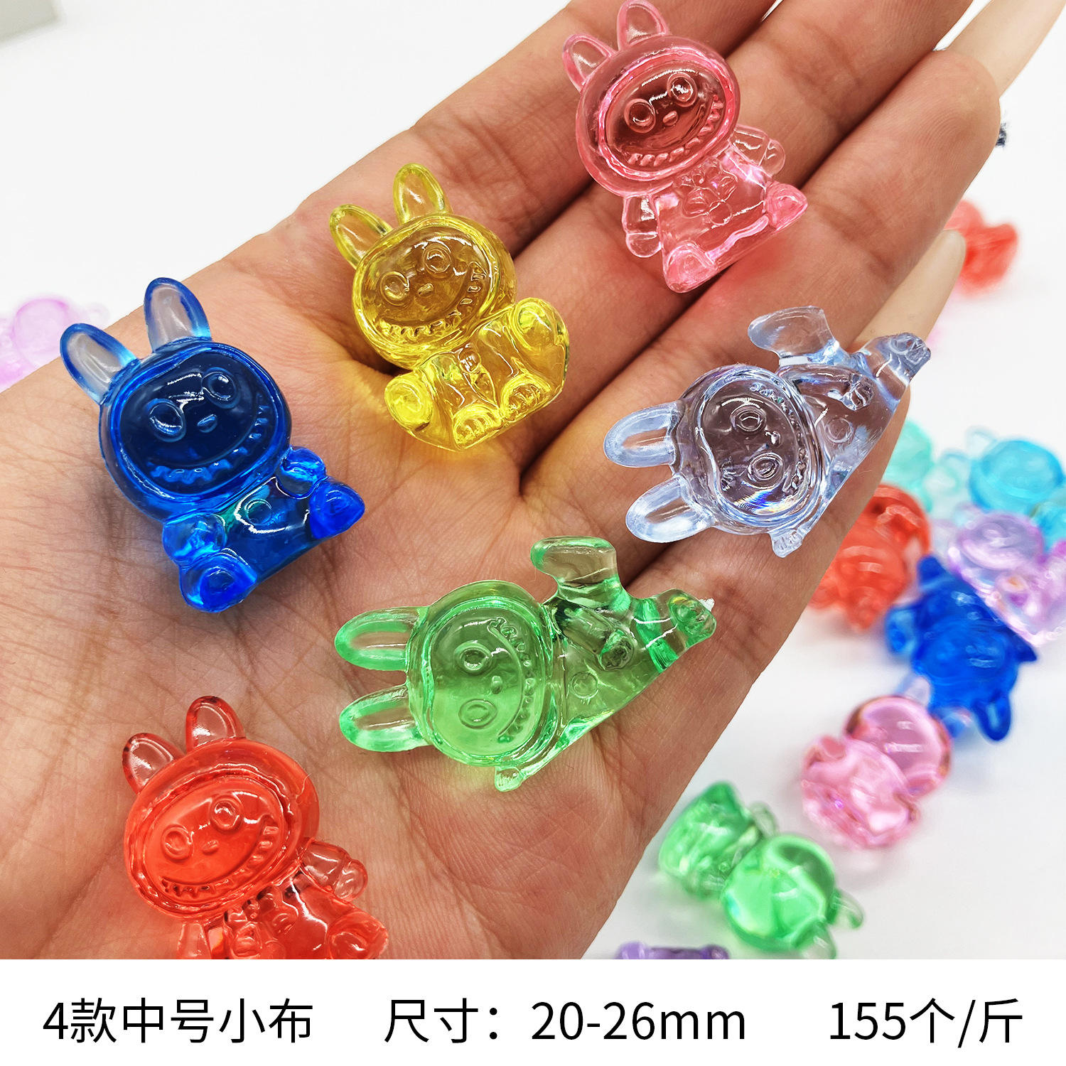 4 tipos de piezas de tela medianas - 155 unidades/libra