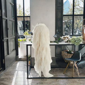 אירופה אמריקאי אופנה מגפיים חורף אופנה מגפי הברך נשים סגירת רוכסן גבוה נעלי נשים פרוותי-עבור סתיו ואביב - Product Image 3