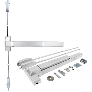 Dispositif antipanique à tige verticale à <span class=keywords><strong>2</strong></span> <span class=keywords><strong>points</strong></span> de verrouillage pour les portes de sortie d'urgence de sécurité des bâtiments - Product Image 1