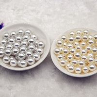 Perles en plastique ABS rondes avec trou, de 1 à 14 mm, vente chaude en usine
