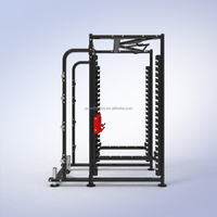 Station multifonctionnelle professionnelle à cadre complet, rack de musculation multifonction, machine Smith, équipement de gym pour la maison