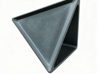 Moule en silicone S5097 en forme de triangle créatif pour pot de fleurs, idéal pour la création artisanale de jardinières personnalisées