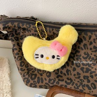 Nieuwe creatieve fruitvormige kitten-knuffel sleutelhanger veelzijdige poppenhanger meisjesharten ook geweldige rugzakbedel leeftijden 5-7
