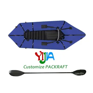2022 최신 라이터 3 키로그램 무게 Packraft 만든 Tpu 휴대용 배 단일 또는 더블 풍선 Packraft 세트