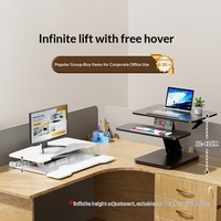 Support d'ordinateur réglable en hauteur Joyworker en acier, style moderne minimaliste, bureau pliable pour ordinateur portable Gsd75