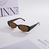 Lunettes de soleil œil de chat ovales, monture en acétate vintage, protection UV400, monture intégrale, confortables, durables, noir écaille, mode, extérieur