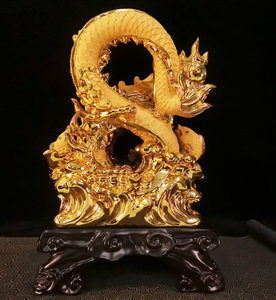 Kerajinan Resin untuk Dekorasi Feng Shui Rumah Patung Ikan Naga Seni Ikan Mas Patung Ikan <span class=keywords><strong>Arowana</strong></span> - Product Image 2