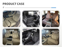 Cómodo Land Cruiser Vip Luxury Modified Car 4 Asiento de cuero Asiento de masaje con respaldo ajustable eléctrico con calefacción para la venta
