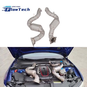 ท่อไอเสียสมรรถนะสูงสำหรับ Audi S8 A8 D4 4.0T V8 |   ท่อไอเสียเทอร์โบสแตนเลส 304 ยูโร 5 200 เซลล์ - Product Image 5
