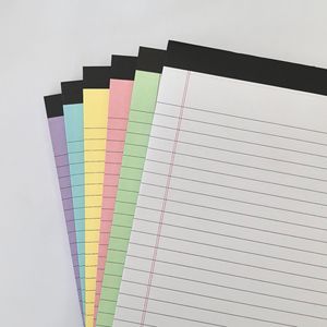 A5 Colorful Writing Pad Simple <b>Lined</b> Tearable Notepad Memo Planner Portable <b>Notebook</b> Wholesale Student Office Stationery - Product Image 2