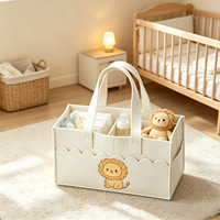 Organisateur de voiture portable en feutre personnalisé pour table à langer, cadeaux de naissance et de baby shower avec motif DIY