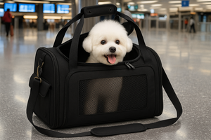 Hãng hàng không được phê duyệt vật nuôi tàu sân bay túi cho mèo chó, sân bay dưới ghế mềm mặt du lịch tàu sân bay, OEM ODM - Product Image 5