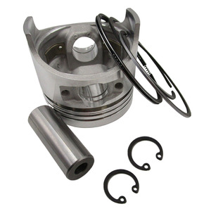 Juego de cuatro anillos de pistón compatibles con el motor diésel refrigerado por aire 186F, piezas para generadores, minitractores y otros dispositivos esenciales. - Product Image 1