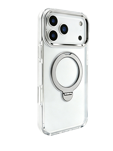 Coque de téléphone transparente en TPU avec anneau rotatif à 360 degrés, protection antichoc de l'appareil photo pour iPhone - Product Image 5