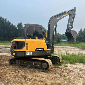 Mini-excavatrice sur chenilles hydraulique d'occasion Volvo EC55D 5,5 tonnes avec moteur, vérins HAWE, pompe MOOG et godet de terrassement - Product Image 1