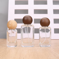Botol Parfum Kaca Populer Laris Manis 30ml 50ml Mewah Kosong Portabel Isi Ulang Cetak Sablon Pompa Semprot Kayu