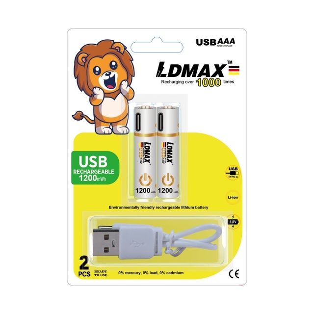 USB 1.5v Aaa Rechargeable Battery, Li-ion Rechargeable Battery Advertisement Gifts Set Items, Promotional Gift Custom With Logo