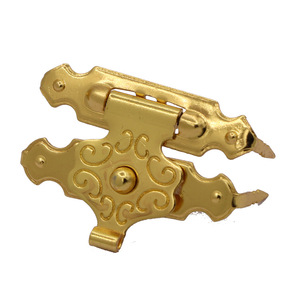 Boîte à cigares en métal avec serrure, finition dorée, durable, pour montres, bijoux, cosmétiques, origine Foshan Chine PA148 - Product Image 2