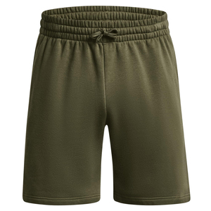 กางเกงขาสั้นลำลองผู้ชายเอวกลางผ้าฝ้ายฟลีซสีพื้นระบายอากาศได้ดีเป็นมิตรกับสิ่งแวดล้อมแห้งเร็วพร้อมเชือกผูก - Product Image 2