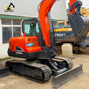 Excavatrice d'occasion Doosan DX60-9C ultra-compacte, à bras oscillant nul, haute maniabilité, transport facile, modèle Yanmar 2023, godet de 0,28 m - Product Image 2