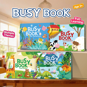 Livre d'activités Montessori pour la petite enfance : Ferme, Dinosaures, Monde marin – Jouet éducatif pour garçons et filles, idéal pour les anniversaires - Product Image 4