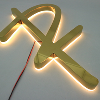Enseigne lumineuse LED 3D personnalisée avec logo, lettres en métal rétroéclairées, enseigne publicitaire extérieure pour entreprise, boîte à lumière pour devanture de magasin