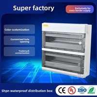 Boîtier de distribution étanche IP66 pour photovoltaïque, modèle SH-36PN, interrupteur différentiel australien, 40A avec verrouillage