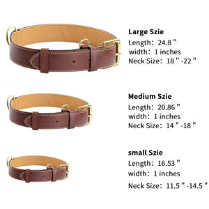 Collar de Cuero Sintético para Perro, Collar Lavable de Alta Calidad para Perro Mediano y Grande, Clásico Vegano - Product Image 5