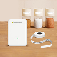 Mini imprimante d'étiquettes portable avec sans fil pour étiquettes autocollantes sans encre thermiques Bluetooth en stock