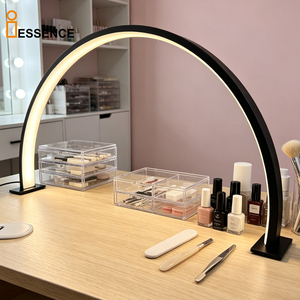 <span class=keywords><strong>Lampada</strong></span> da Tavolo a Mezzaluna LED <span class=keywords><strong>con</strong></span> 2 Misure Disponibili, Controllo a <span class=keywords><strong>Filo</strong></span>, Alimentazione USB, <span class=keywords><strong>Lampada</strong></span> ad Anello per Nail Art e Bellezza Domestica - Product Image 1